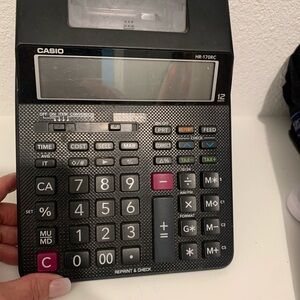 Casio HR-170RC Black Desktop Calculator
